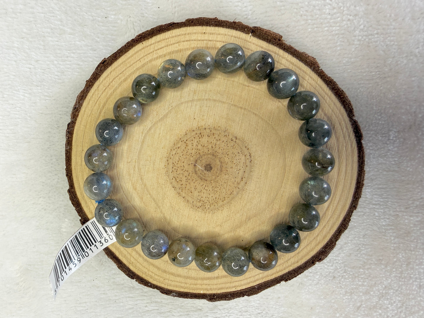 Bracelet boule en labradorite 8mm