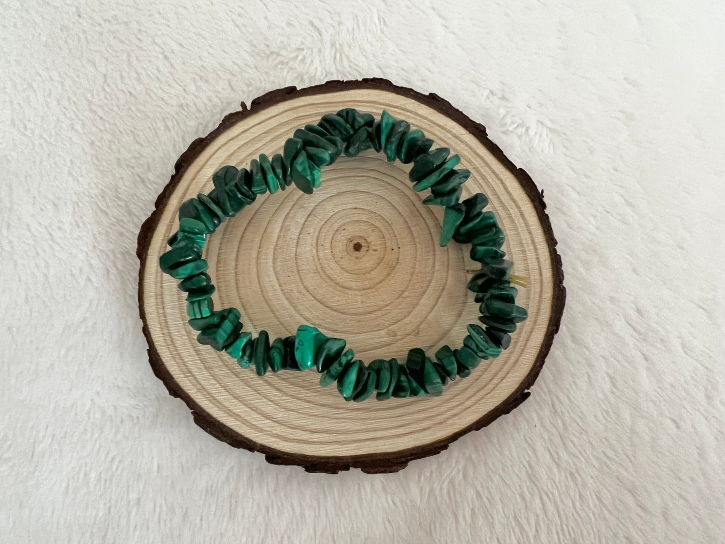 Bracelet baroque en malachite