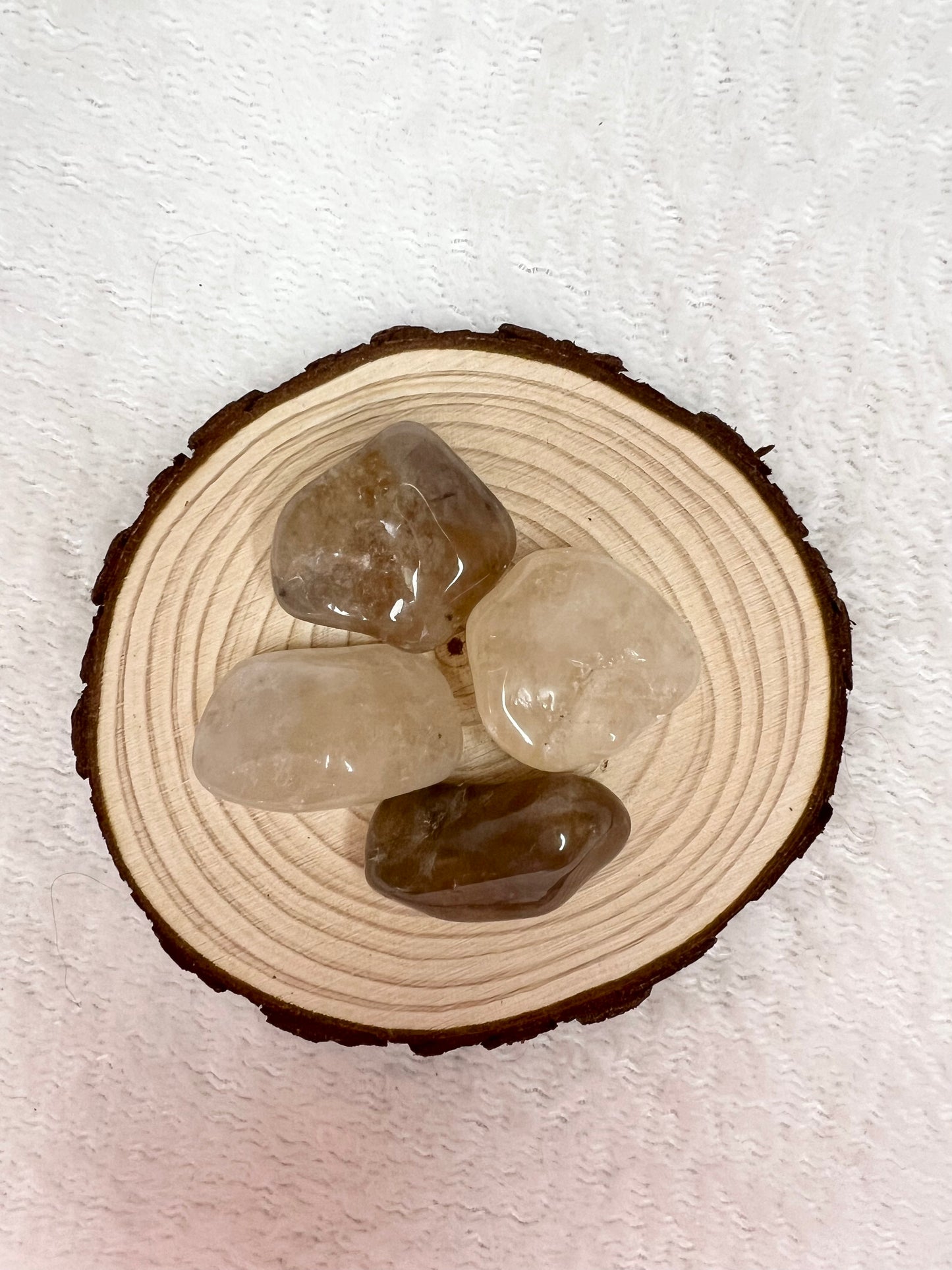 Pierre roulée en citrine naturelle