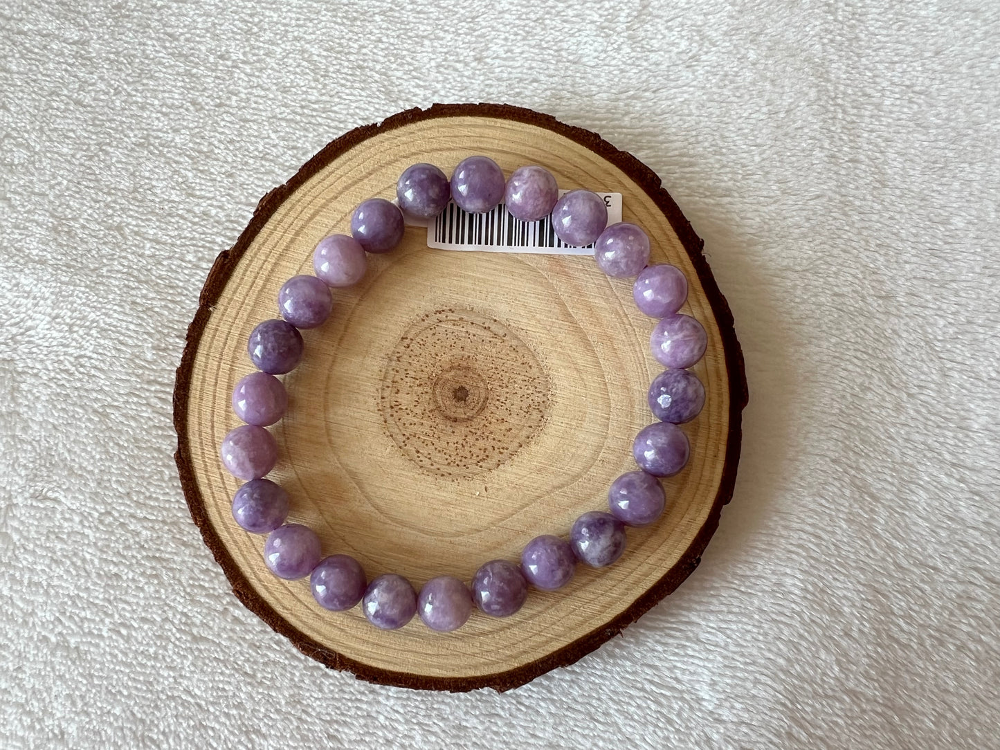 Bracelet boule Lépidolite 8mm