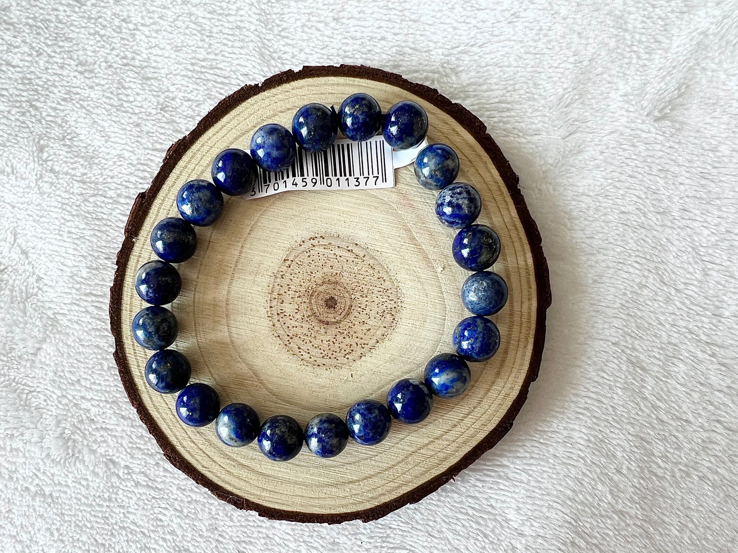 Bracelet boule en lapis-lazuli 8mm