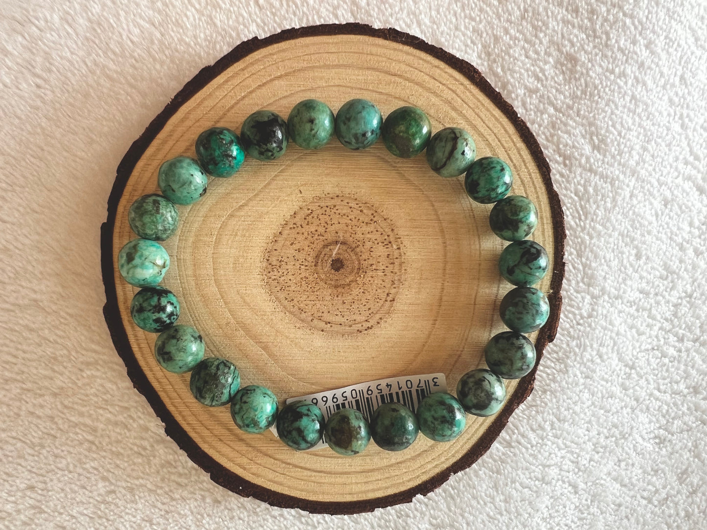 Bracelet boule en turquoise 8mm