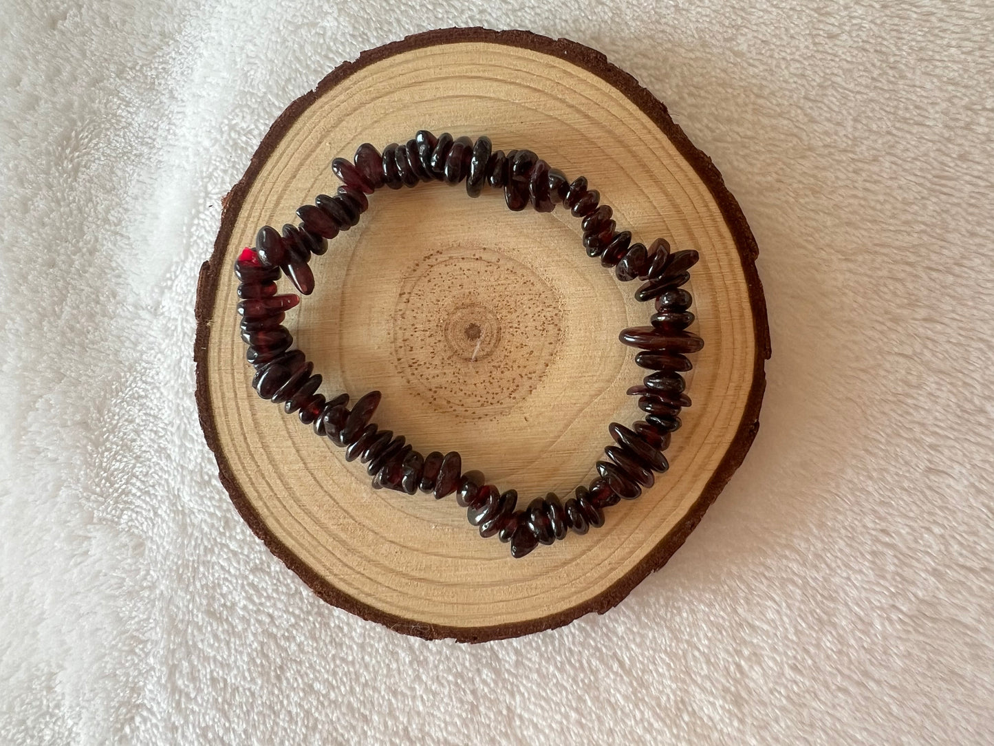 Bracelet baroque en grenat rouge almandin