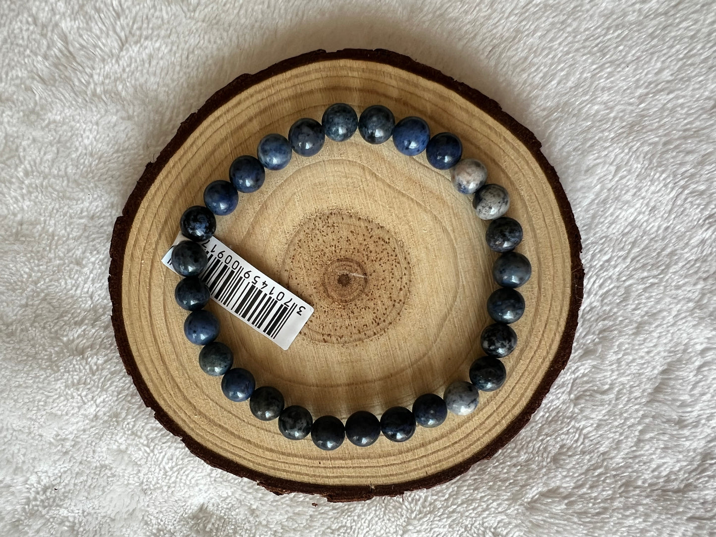 Bracelet boule en dumortierite 6mm