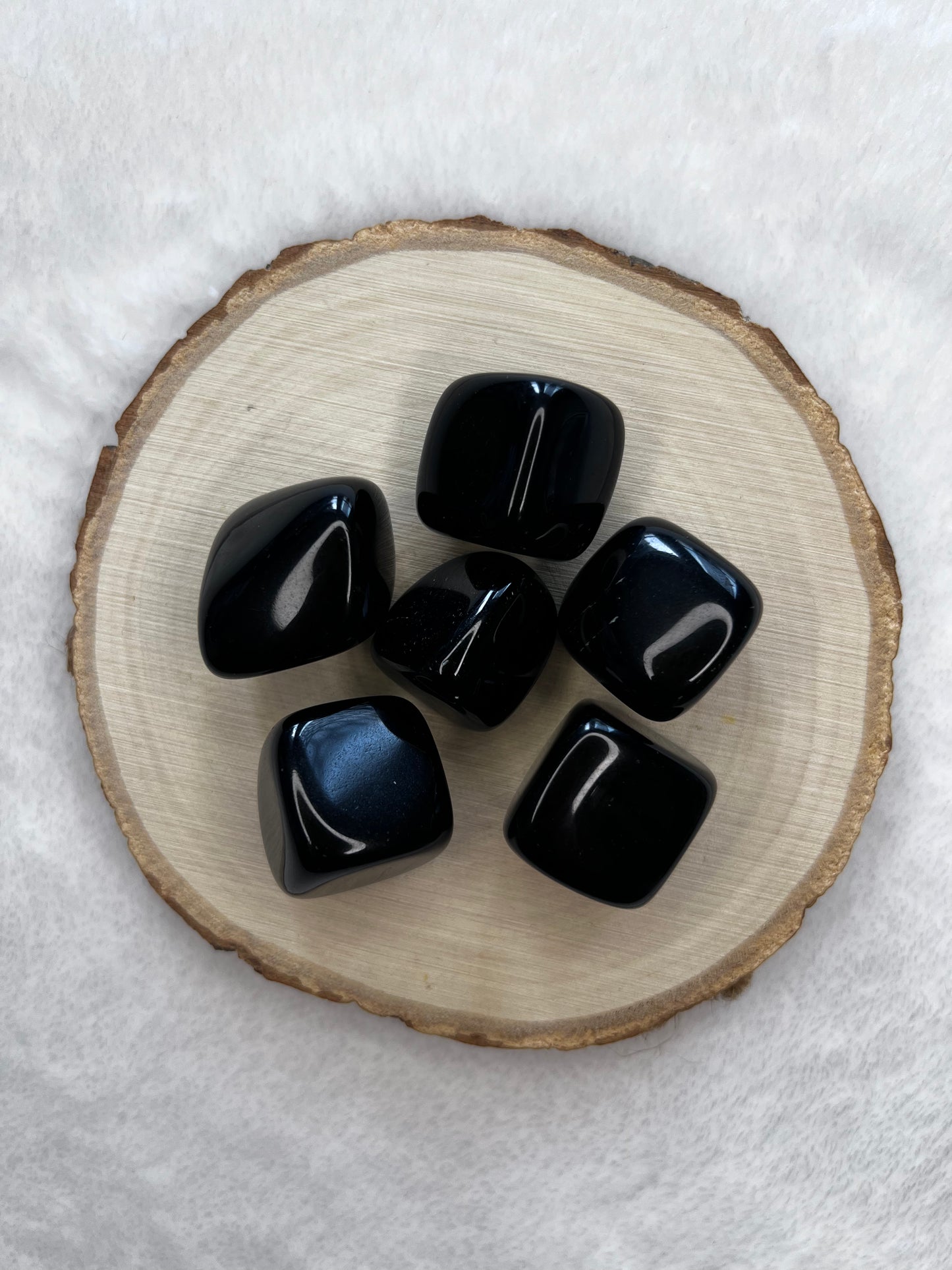 Pierre roulée en obsidienne noire