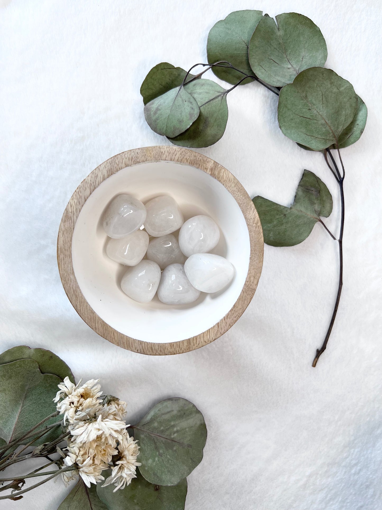 Pierre cubique en cristal de roche