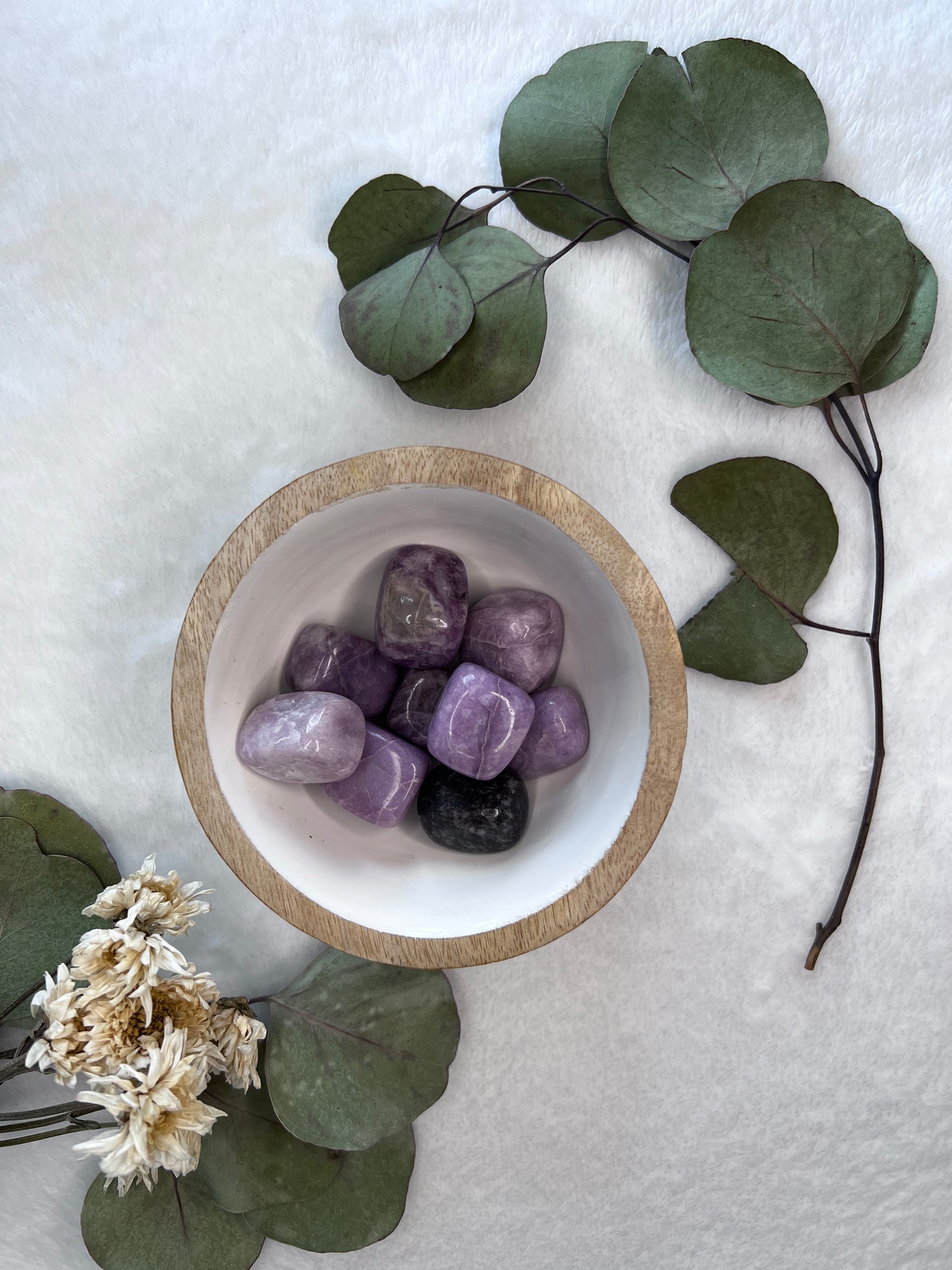 Pierre cubique en lépidolite