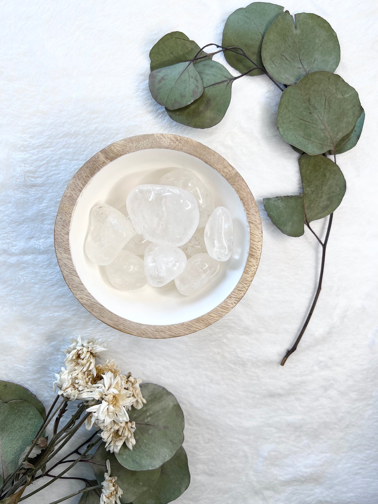 Pierre roulée en cristal de roche