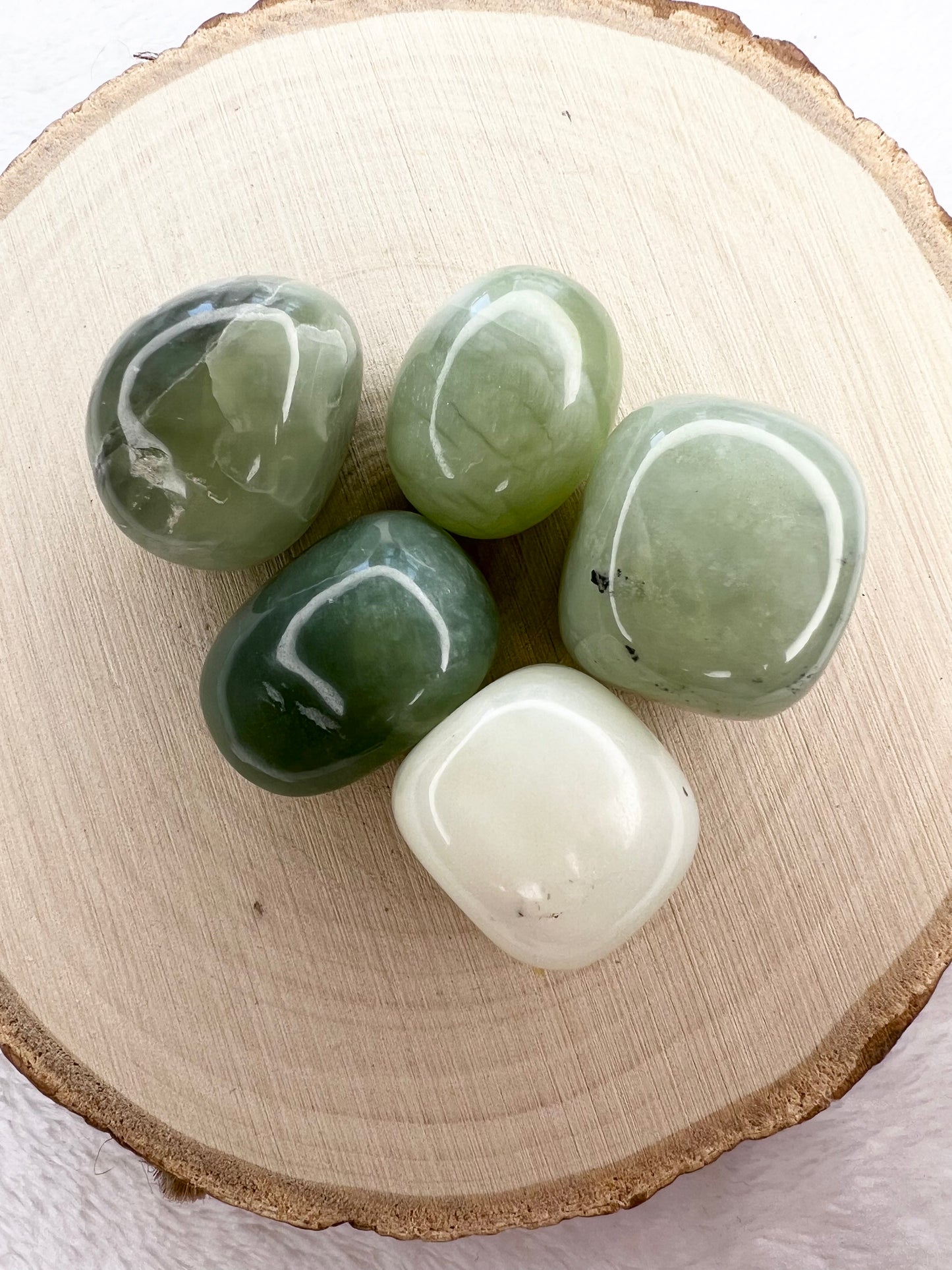 Pierre roulée en jade