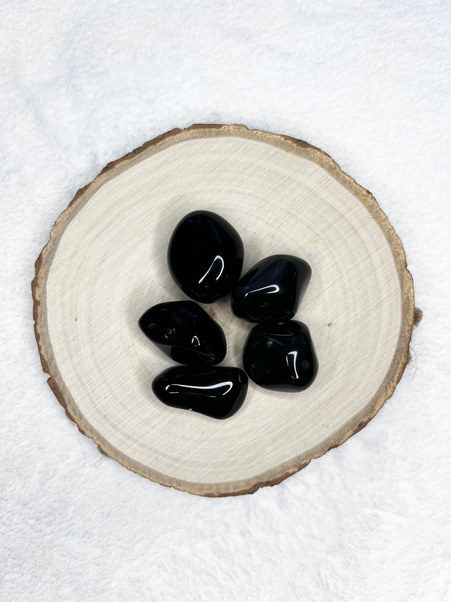 Pierre roulée en obsidienne oeil céleste