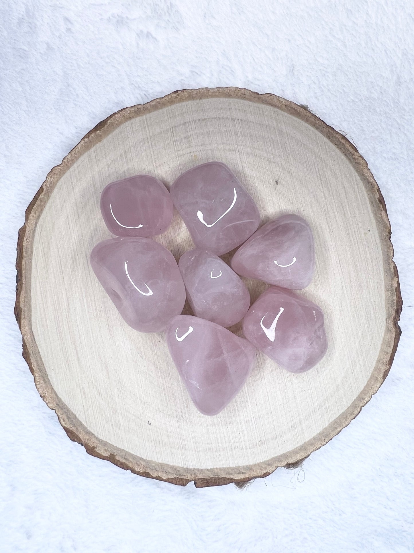 Pierre roulée en quartz rose