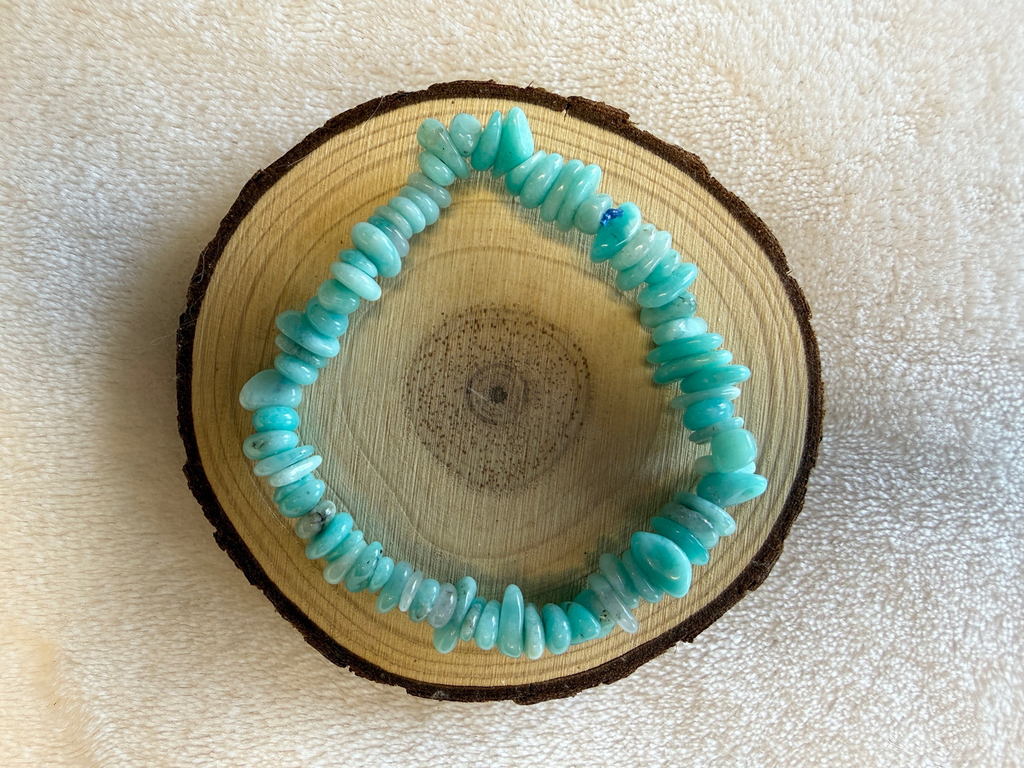 Bracelet baroque en amazonite