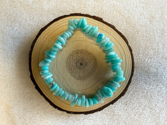 Bracelet baroque en amazonite