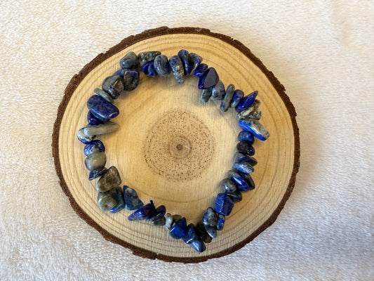 Bracelet baroque en lapis-lazuli