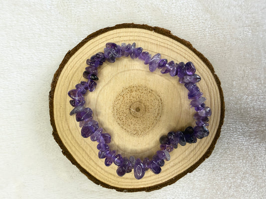 Bracelet baroque en améthyste