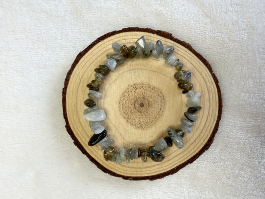 Bracelet baroque en labradorite