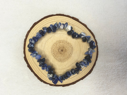 Bracelet baroque en sodalite