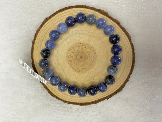 Bracelet boule en sodalite 8mm