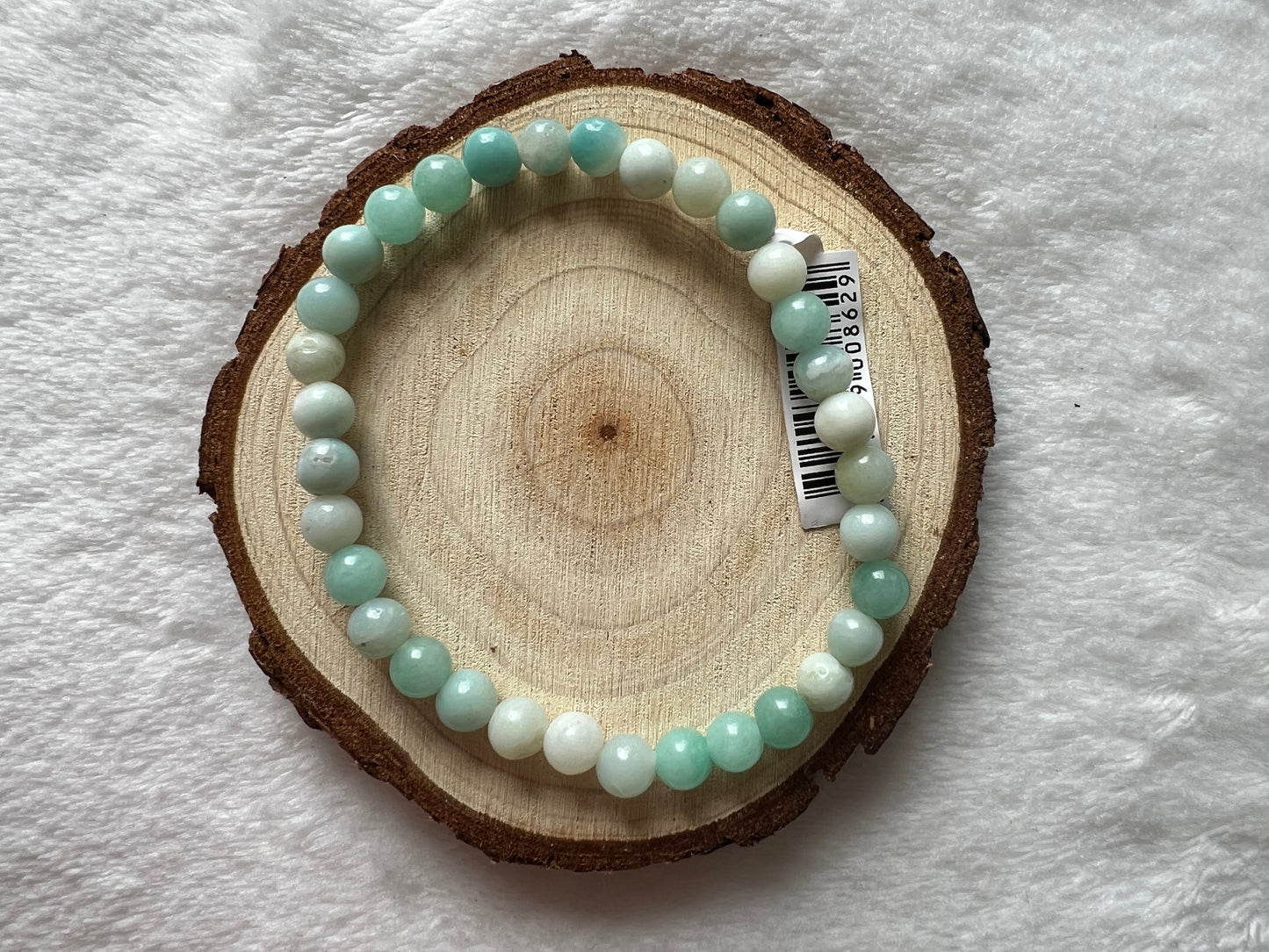 Bracelet boule en amazonite 6mm