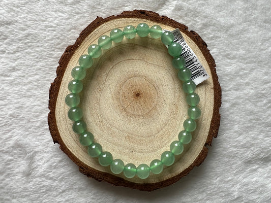 Bracelet boule en aventurine verte 6mm