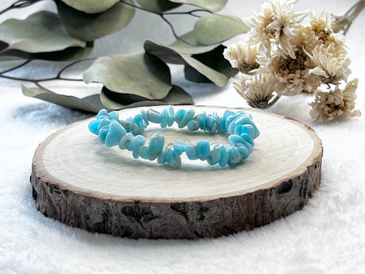 Bracelet baroque en amazonite