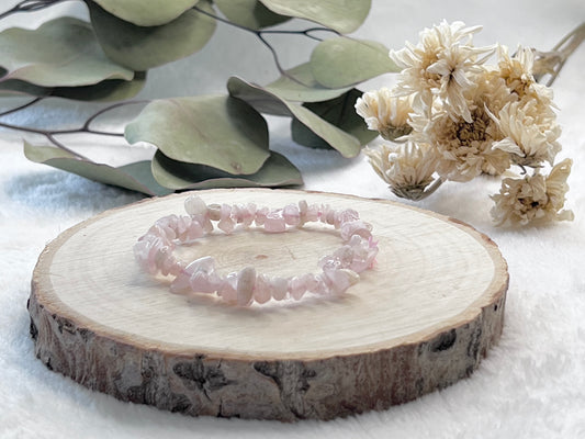 Bracelet baroque en morganite