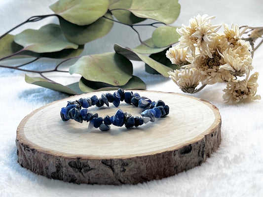 Bracelet baroque en sodalite