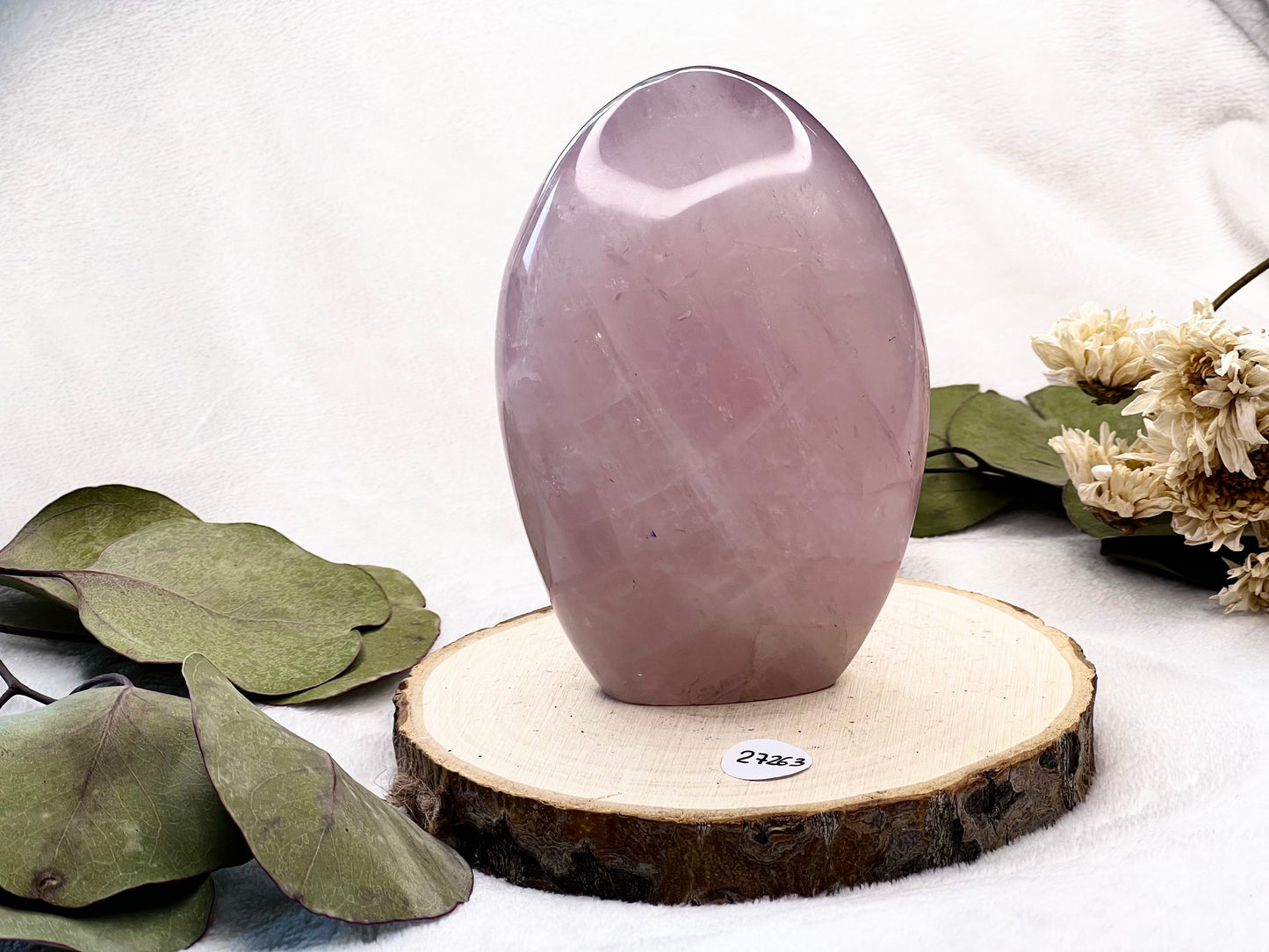 Forme libre en quartz rose