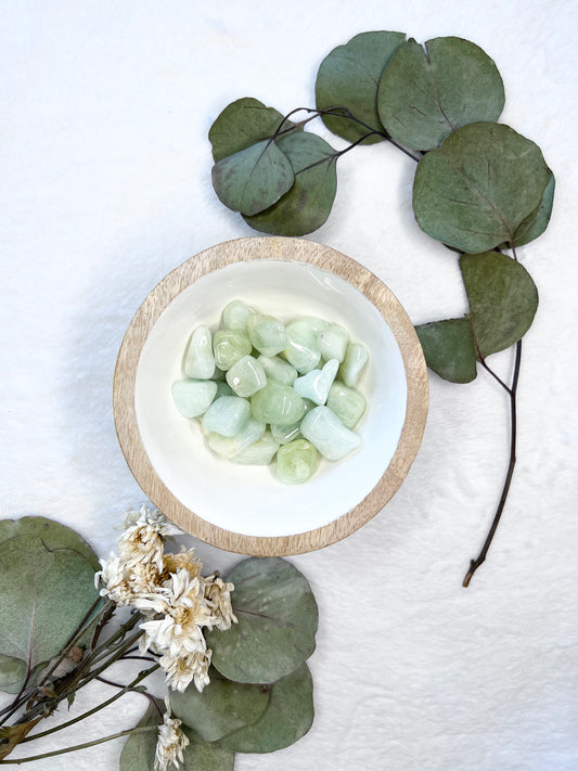 Pierre roulée en aigue-marine