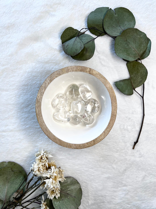 Pierre roulée en cristal de roche