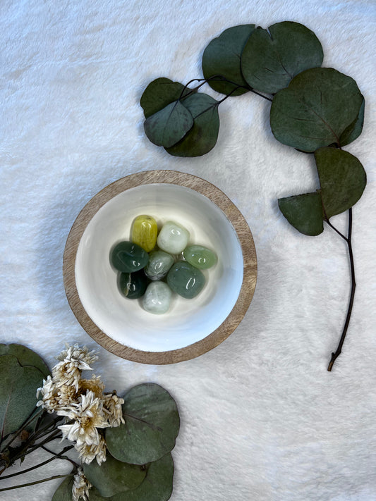 Pierre roulée en jade